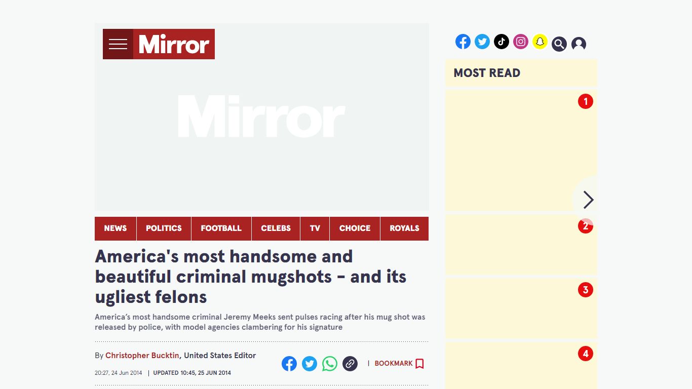 America's most handsome and beautiful criminal mugshots - and its ...
